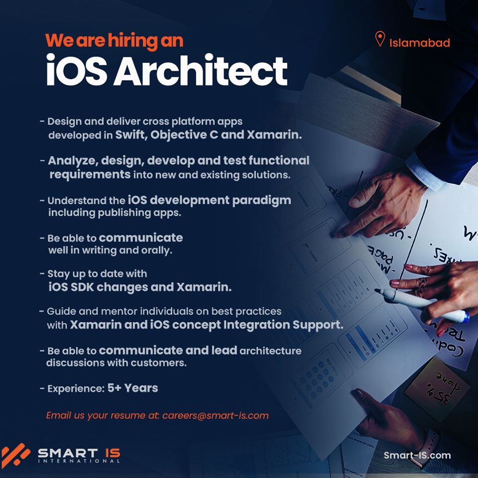 iOS Architect Job in Islamabad at Smart IS